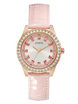 GUESS Damen Analog Quarz Uhr mit Leder Armband GW0032L2 von GUESS