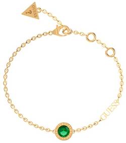 GUESS Damen-Armband Grün/Goldfarben JUBB02246JWYGEM von GUESS