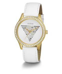 GUESS Damen-Armbanduhr von Lady Idol, analog, Quarz, mit Lederarmband. von GUESS