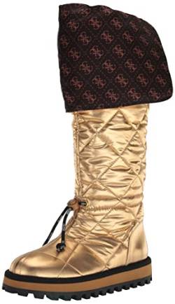 GUESS Damen Ladiva Overknee-Stiefel, Gold 710, 7.5 von GUESS