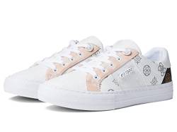 GUESS Damen Loven Sneaker, Weiß/Pink, 41 EU von GUESS