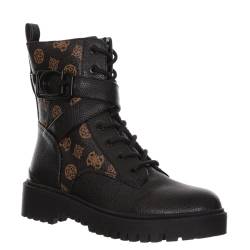 GUESS Damen Orana Springerstiefel, schwarz/braun, 35 EU von GUESS