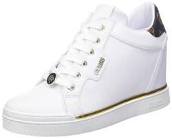 GUESS Damen Schneller Sneaker, Weiß, 38.5 EU von GUESS