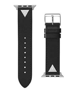 GUESS Damen-Smartwatch-Armband, kompatibel mit Apple Watch (38 mm - 40 mm), schwarz/silber, Modern von GUESS