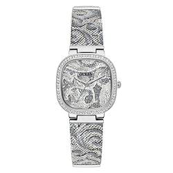 GUESS Damen-Uhren Analog Quarz One Size Silber 32019893 von GUESS