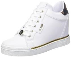 GUESS Faster Damen-Sneaker, Weiß, 36.5 EU von GUESS