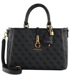 GUESS G James Logo Girlfriend Satchel Bag Coal Logo von GUESS