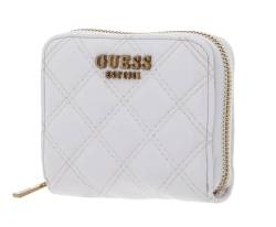 GUESS Giully SLG Small Zip Around Wallet Ivory von GUESS