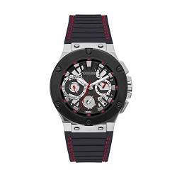 GUESS Herren Analog Quarz Uhr mit Silikon Armband GW0487G1 von GUESS