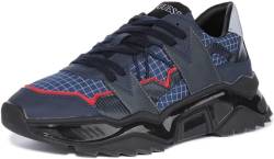 GUESS Herren MASSA TECH Sneaker, Blue, 42 EU von GUESS