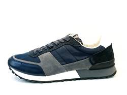 GUESS Herren Padova Sneaker, Blue, 44 EU von GUESS
