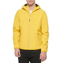 GUESS Herren Softshelljacke mit Kapuze Langarm, Sonne, M von GUESS