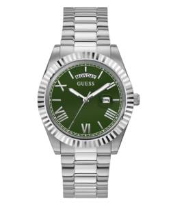 GUESS Herren Uhr Armbanduhr Connoisseur GW0265G10 Edelstahl Silber von GUESS