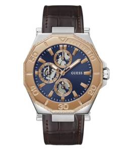 GUESS Herren Uhr Armbanduhr Prime GW0704G2 Leder von GUESS