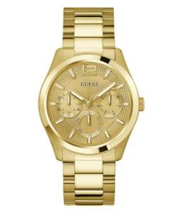 GUESS Herren Uhr Armbanduhr Zen GW0707G3 Edelstahl Gold von GUESS