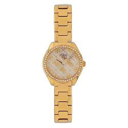 GUESS Mädchen Analog Uhr mit Edelstahl Armband GW0001L2 von GUESS