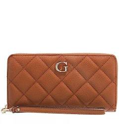 GUESS Portemonnaie mit Zip-Around-Reißverschlu, braun(cognac), Gr. One Size von GUESS