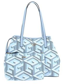 GUESS Women Vikky Tote Bag, Eisblau-Logo von GUESS