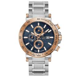 Gc Herren urbancode Chronograph blaues Zifferblatt aus Edelstahl Y37003G7 von GUESS