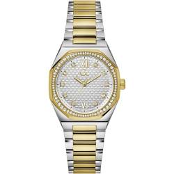 Guess Damen Analog Quarz Uhr mit Edelstahl Armband Z25002L1MF von GUESS