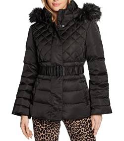 Guess Damen Laurie DOWN Jacket Echtdaunen-Steppjacke, Jet Black A996, M von GUESS