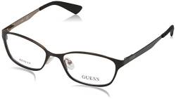 Guess GU2563 49002 Guess Brille Gu2563 49002 Rechteckig Brillengestelle 49, Schwarz von GUESS