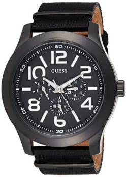 Guess Herren Analog Quarz Smart Watch Armbanduhr mit Stoff Armband W11623G1 von GUESS