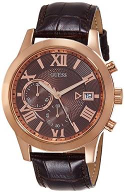 Guess Herren-Armbanduhr Analog Quarz Leder W0669G1 von GUESS