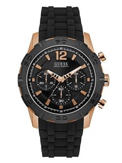 Guess Herren Chronograph Quarz Uhr mit Silikon Armband W0864G2 von GUESS