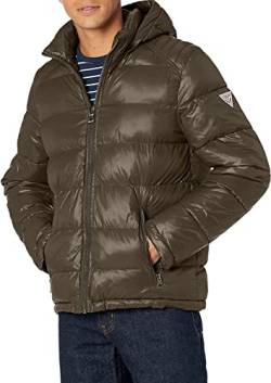 Guess Herren Mid Weight Puffer Jacket Jacke, Olivgrün, M EU von GUESS