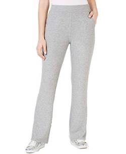 Guess Womens High-Waist Wide Calf Pants Gray L von GUESS