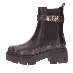 Scarpe donna Guess stivaletto Yelma ecopelle black/ brown D24GU32 FL8YEAFAL10 39 von GUESS