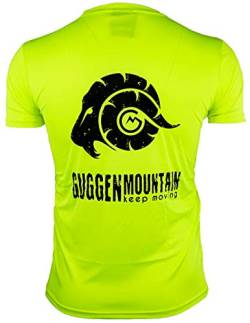 GUGGEN MOUNTAIN Herren Funktionsshirt Funktionswäsche Funktions T-Shirt Sport Outdoor Aktivitäten Schnelltrocknend Kurzarm Atmungsaktive Gelb XL von GUGGEN Mountain
