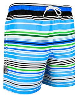 GUGGEN Mountain Badehose für Herren Schnelltrocknende Badeshorts Beachshorts Boardshorts Schwimmhose Männer Farbe Gestreift M von GUGGEN Mountain