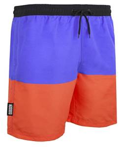 GUGGEN Mountain Badehose für Herren Schnelltrocknende Badeshorts Beachshorts Boardshorts Schwimmhose Männer Farbe Gestreift XXXL von GUGGEN Mountain