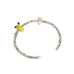 GUHEXIA Armbänder mit Cartoon-Tiermotiv, modischer Handgelenkschmuck, Glasurperlen-Armbänder, Charm-Armbänder, perfektes Geschenk für Frauen und Mädchen von GUHEXIA