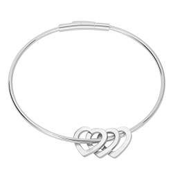 GUHEXIA Charm-Armband mit Herzanhänger für Frauen, „In meinem Herzen“-Charm, Charm-Armbänder für Frauen, Mama, Frau, Teenager, Weihnachten von GUHEXIA