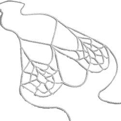GUHEXIA Spinnennetz-Bikini-Körperkette, einzigartige ausgehöhlte Unterwäsche-Brustkette, sexy BH-Tops, Körperschmuck für Frauen und Mädchen von GUHEXIA