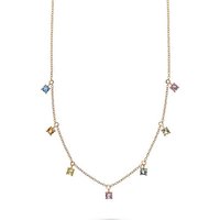 GUIA Collier GUIA Damen-Kette 585er Roségold 7 Saphir von GUIA