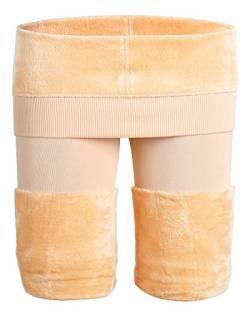 GUKOO Gefütterte thermische dehnbar Leggings Hose Leggings Damen Dicke Slim Strumpfhose Warme Fleece von GUKOO