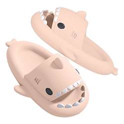 GULAKY Cloud Shark Slides Pillow Slippers Damen/Herren Hausschuhe Unisex Badeschuhe für Sommer,Rosa,36.37 von GULAKY