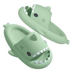 GULAKY Cloud Shark Slides Pillow Slippers Damen /Herren Hausschuhe Unisex Badeschuhe für Sommer,Matcha-Grün,40.41 von GULAKY