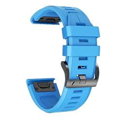 GUMMMY Ersatz-Smartwatch-Armband für Garmin Fenix 7, 7X, 6, 6X, Pro, 5X, 5 Plus, 3HR, Epix, Schnellverschluss-Armband aus Silikon, 22mm Fenix 5 5Plus, Achat von GUMMMY