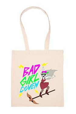 GUNMANT Bad Girl Coven Owl House Beige Einkaufstasche Wiederverwendbar Langlebig Umweltfreundlich Reusable Shopping Bag von GUNMANT