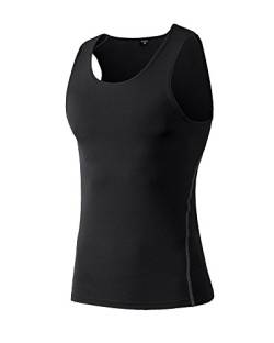 Herren Fitness Tight Sleeveless Weste Sport Training - Shaping Abnehmen Fettverbrennung Kompression Shirt von GUOCU