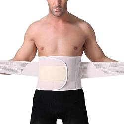 Herren Shapewear Korsett Bauch Gürtel Körper Unterwäsche Männer Taillenformer Schlank Bauchweggürtel Taillenmieder Hautfarbe 2XL von GUOCU