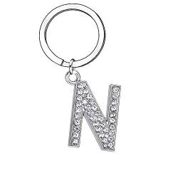 A-Z Buchstaben-Schlüsselanhänger mit Initialen aus Kristall, für Frauen, Mädchen, Familie, beste Freundin, Schmuck von GUOYU