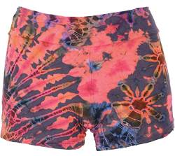 GURU SHOP Batik Pantys, Unikat Shorts, Bikini Pantys, Damen, Pink/grau, Synthetisch, Size:36 von GURU SHOP