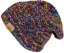 GURU SHOP Beanie Mütze, Bunte Strickmütze, Wollmütze, Wintermütze, Nepalmütze, Herren/Damen, Wolle, Size:One Size von GURU SHOP