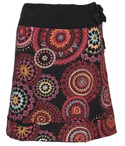 GURU SHOP Bestickter Minirock, Chic Rock, Retro Mandala, Pink, Baumwolle, Size:S/M (38) von GURU SHOP